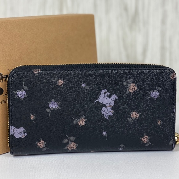 🥰 Coach Disney Dalmatian ZIP Wallet Black - Picture 2 of 8